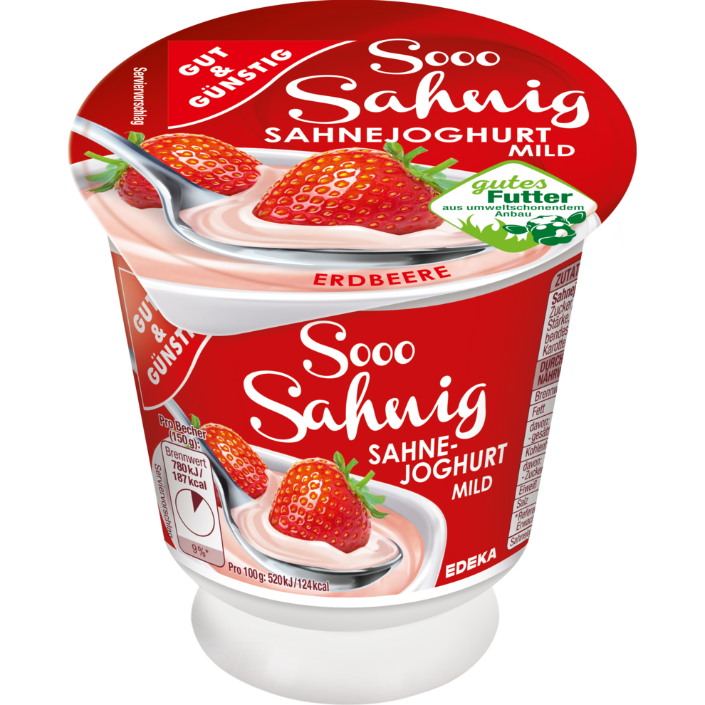 Sahnejoghurt 10 Fett Erdbeere Edeka