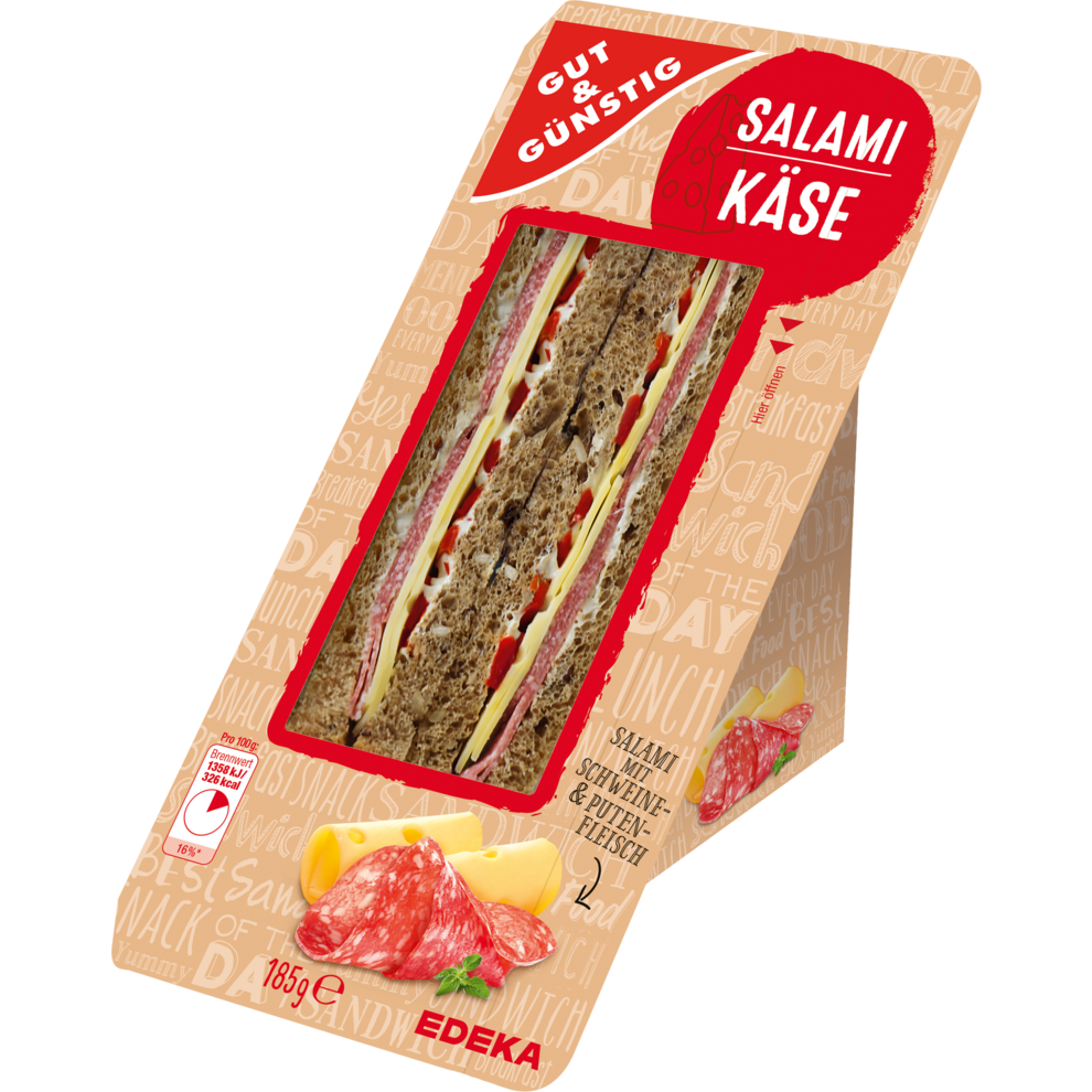 Sandwich Salami-Käse | EDEKA