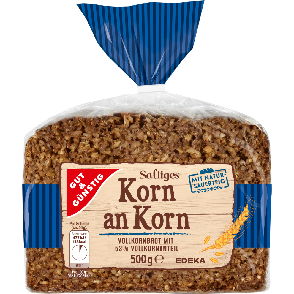 Korn an Korn, geschnitten   EDEKA