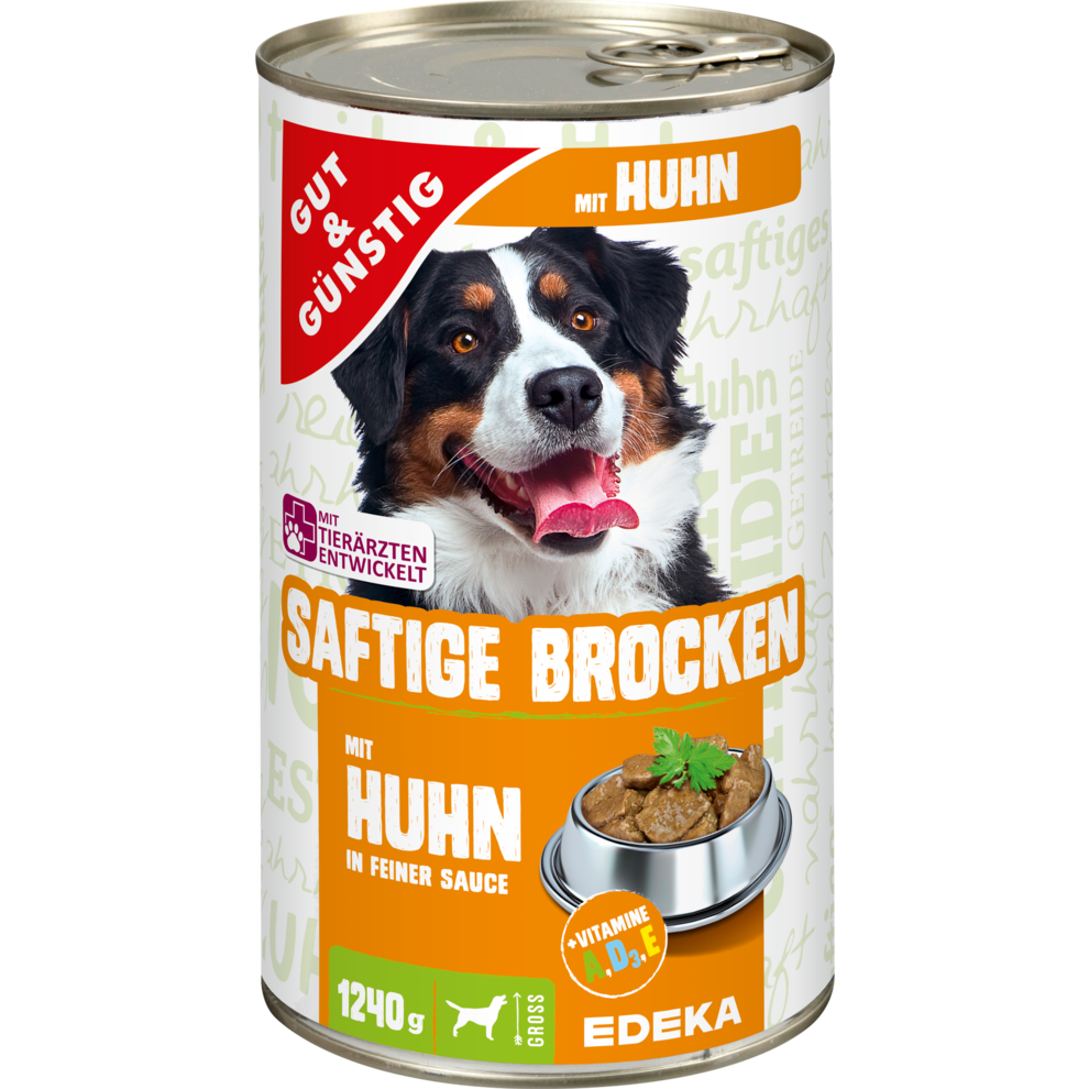 Saftige Brocken mit Huhn