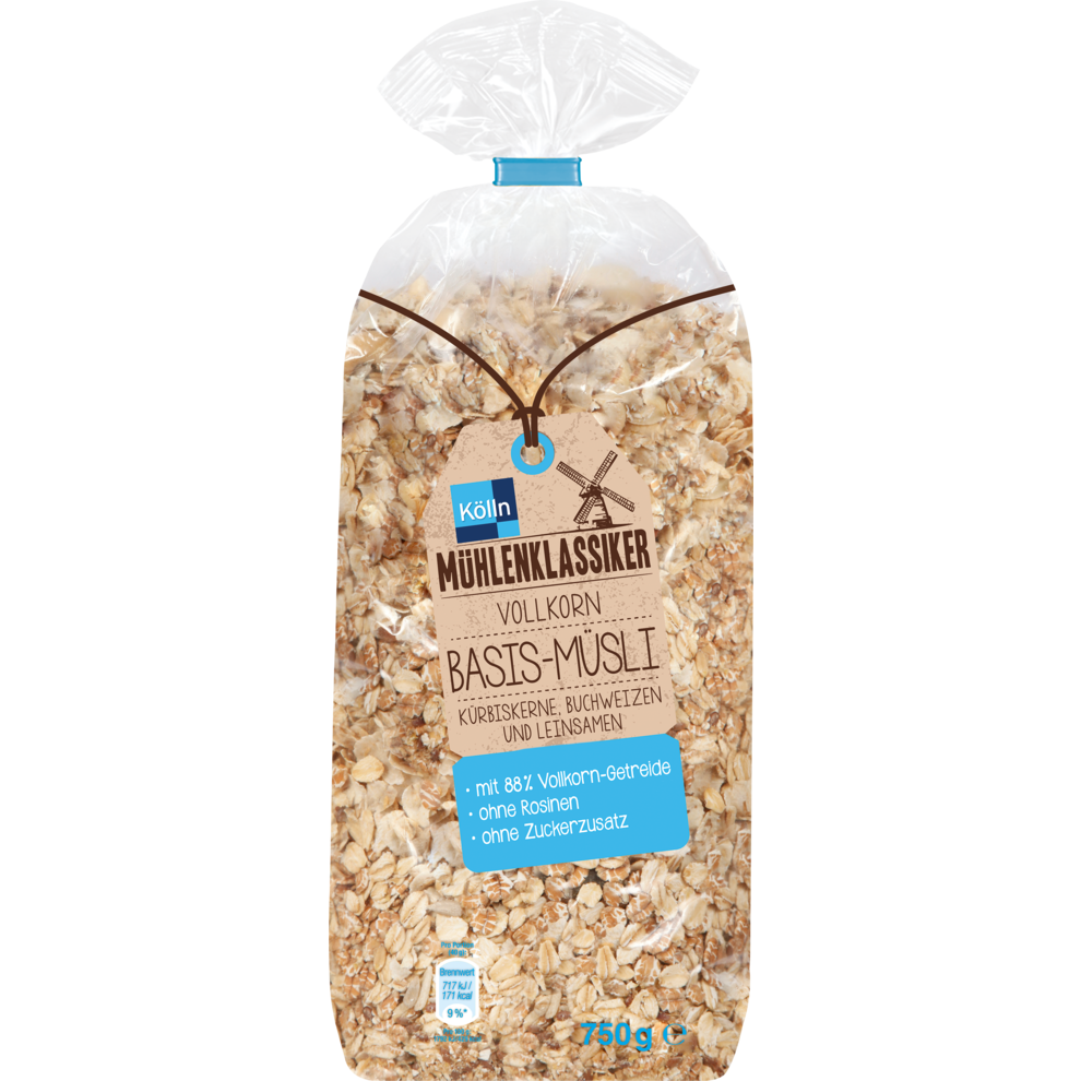 Mühlenklassiker Vollkorn Basis-Müsli