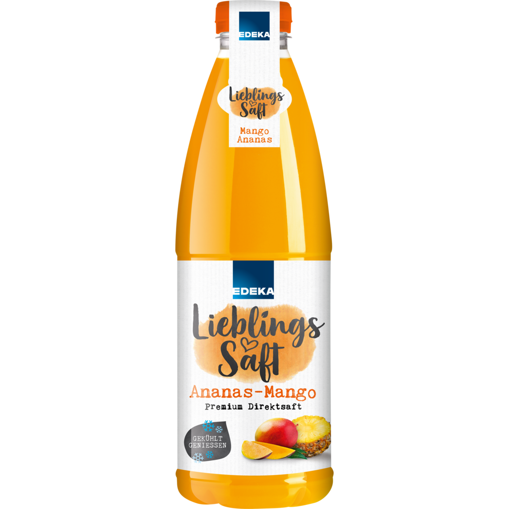 Ananas-Mango-Direktsaft, gekühlt