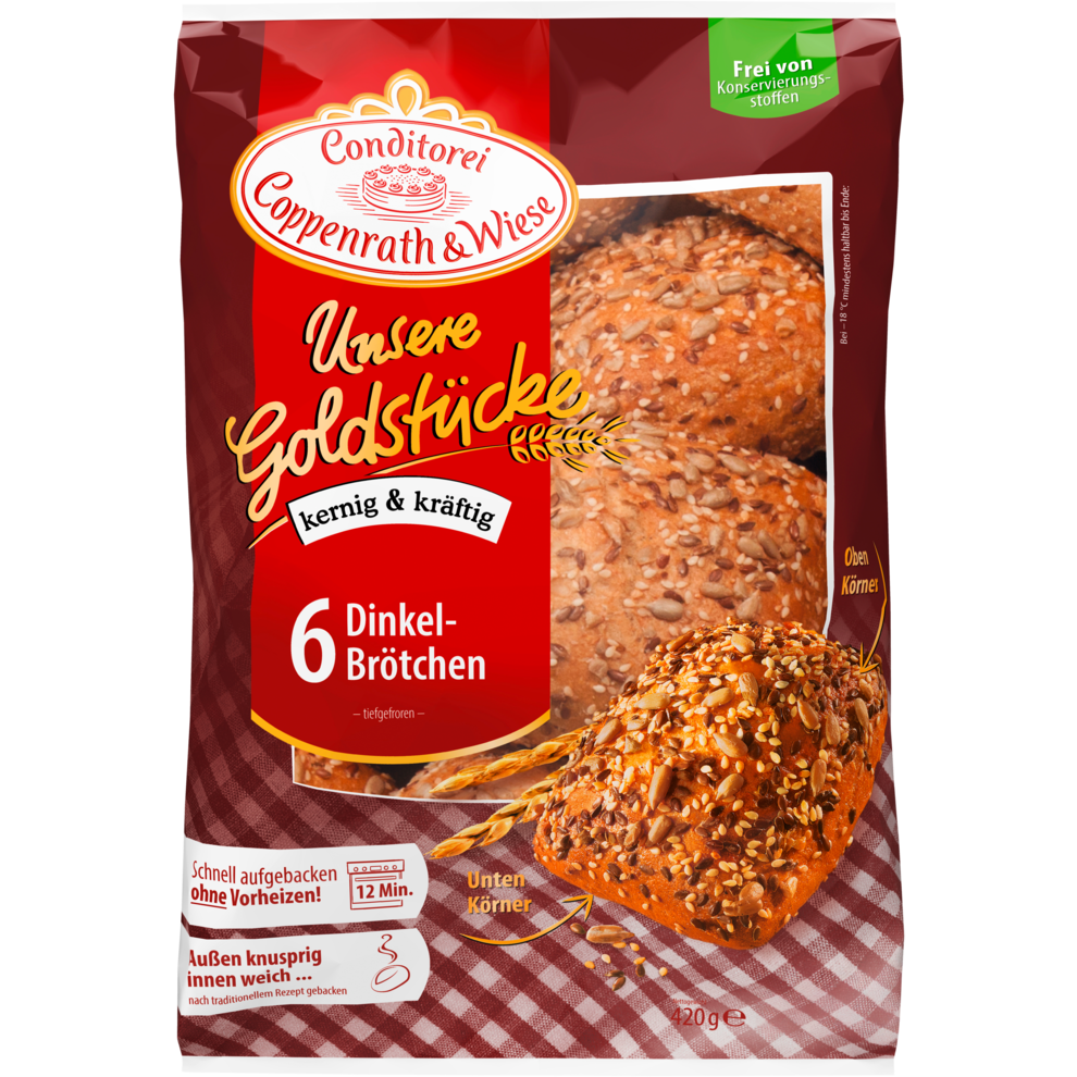 Unsere Goldstücke Dinkelbrötchen