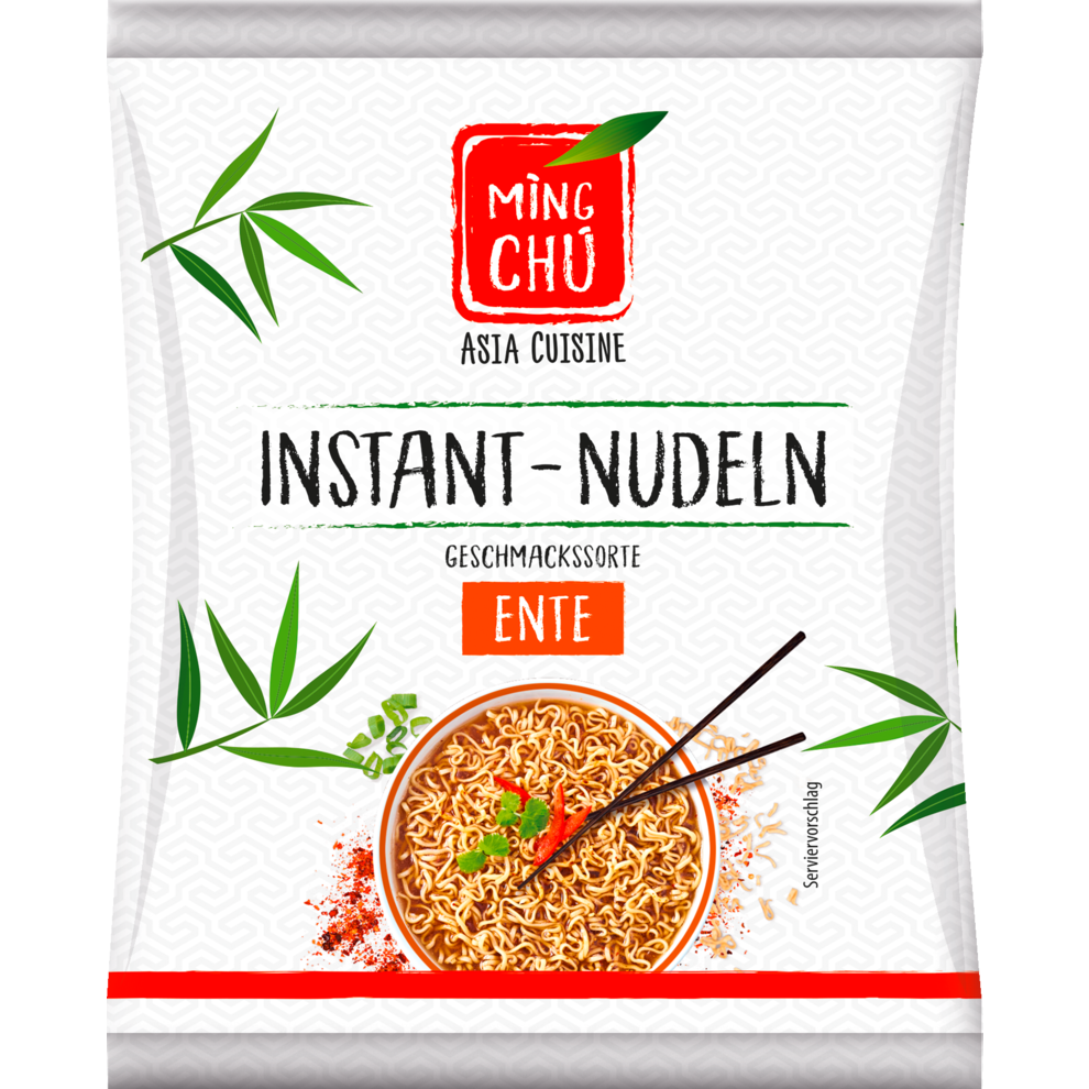 Instant-Nudeln Ente