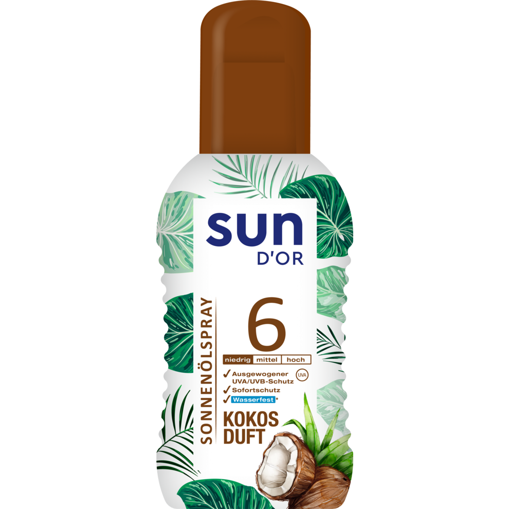 Sonnenölspray Kokos LSF 6 niedrig