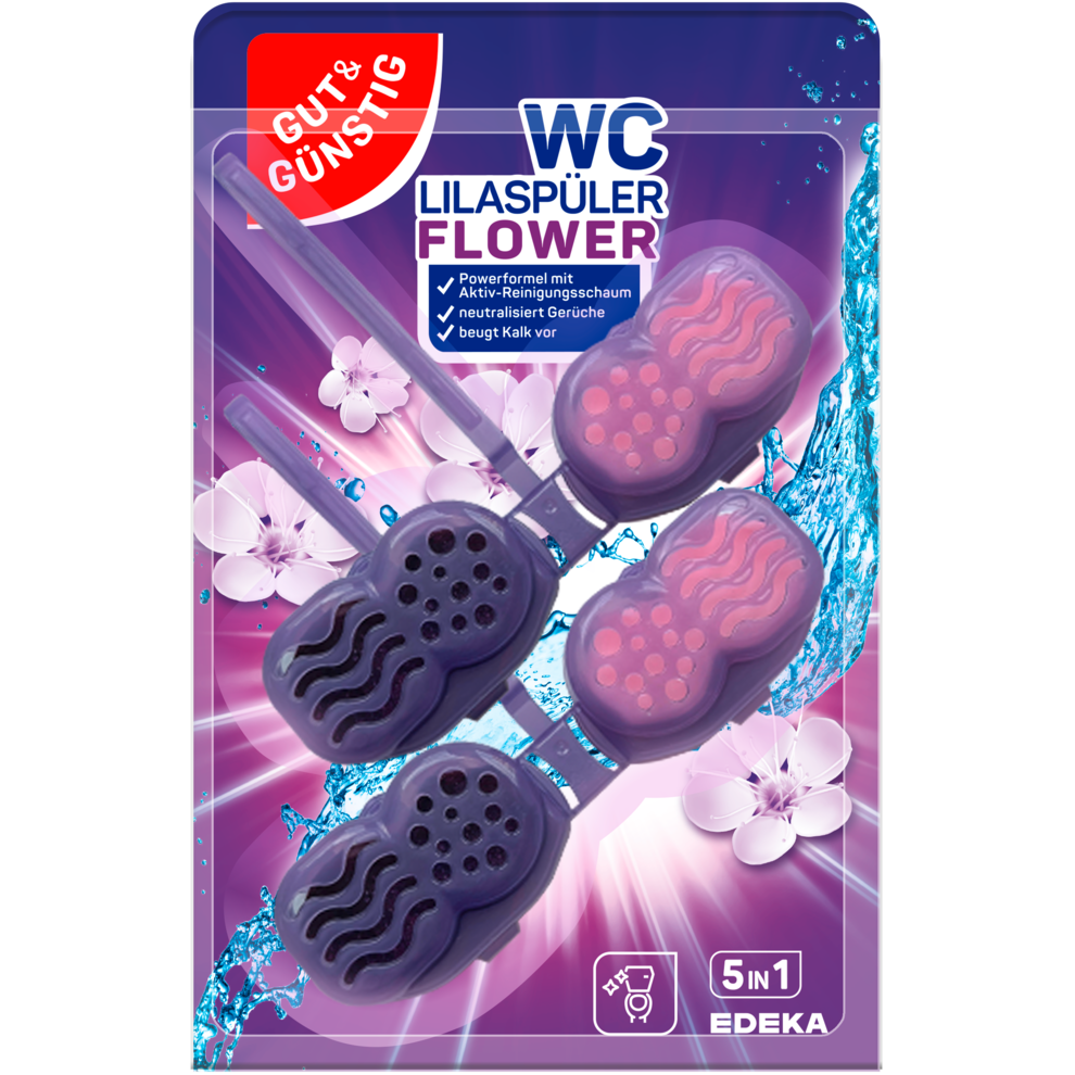 WC Lilaspüler Flower