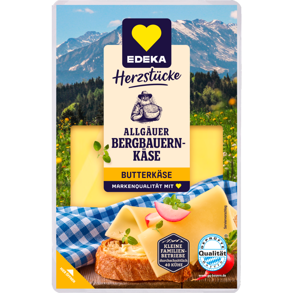 Bergbauern Butterkäse herzhaft-nussig 48% Fett i. Tr.