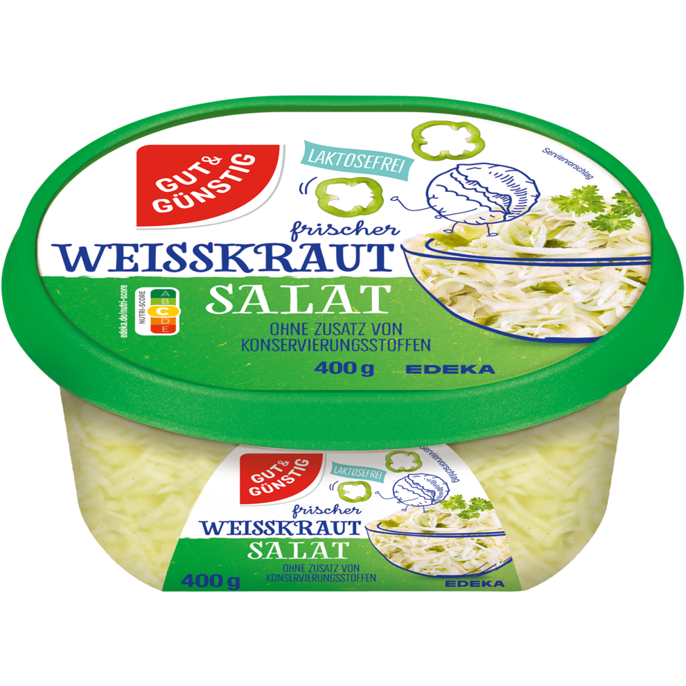 Frischer Weißkrautsalat
