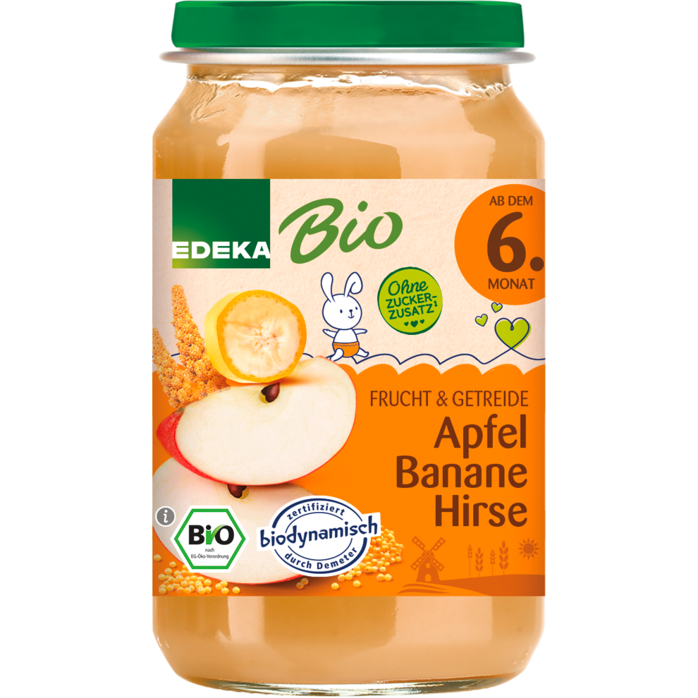 Apfel Banane Hirse
