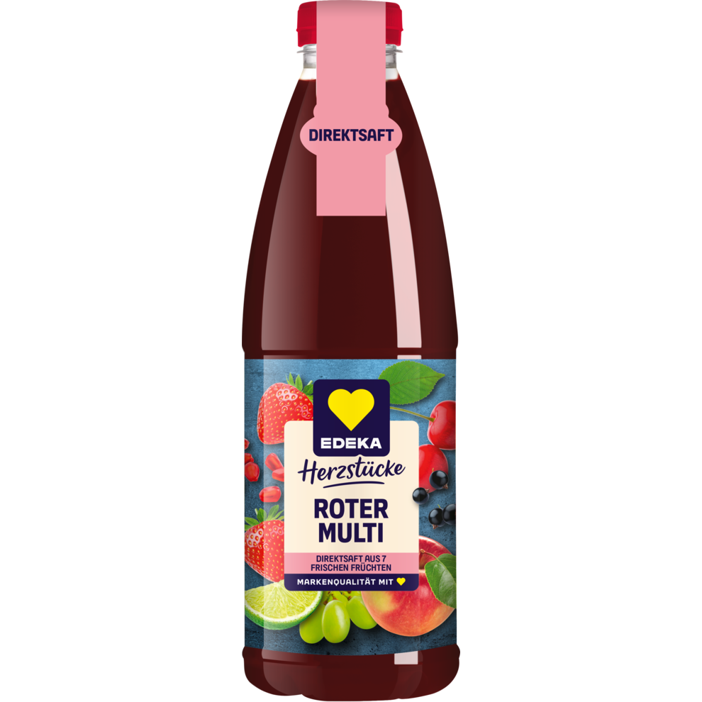 Roter Multi-Direktsaft, gekühlt