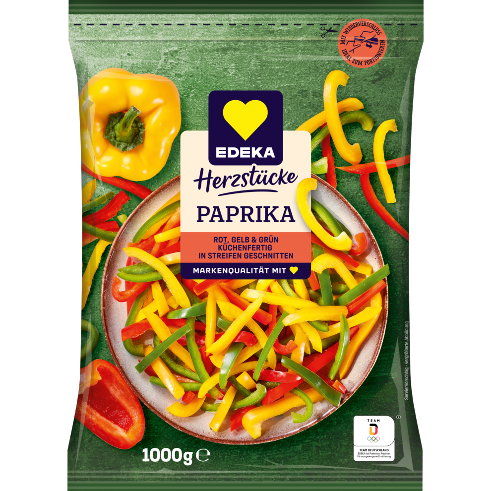 Paprika in Streifen