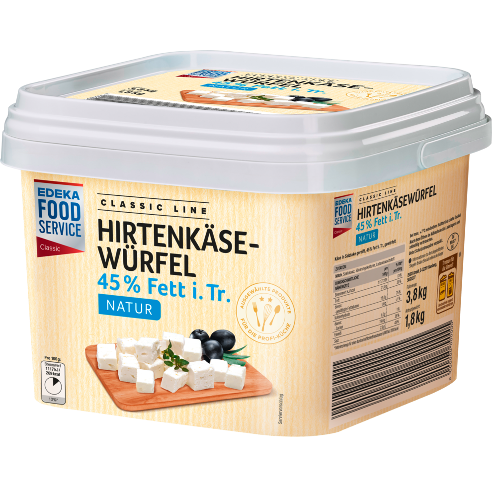 Hirtenkäsewürfel 45 % Fett i.Tr.