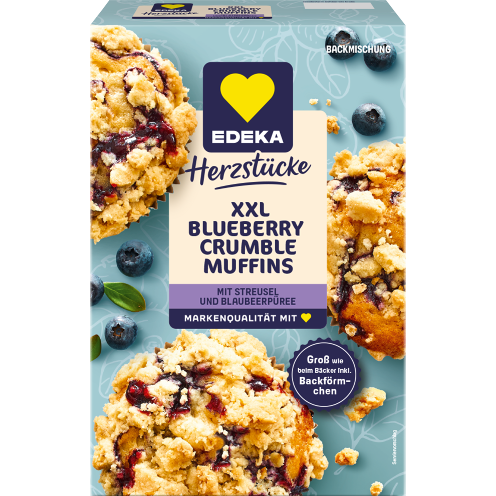 Backmischung Muffin Blueberry Crumble