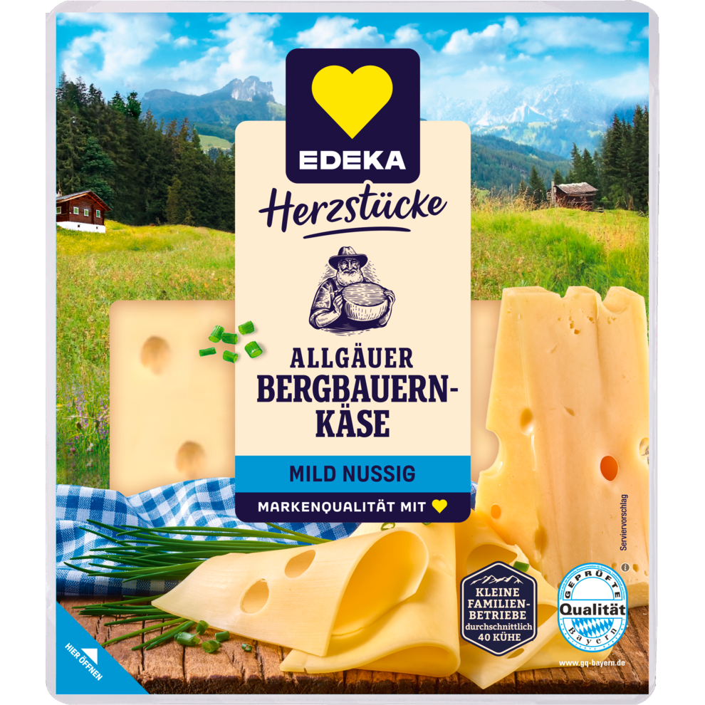 Bergbauernkäse mild-nussig 45% Fett i. Tr.