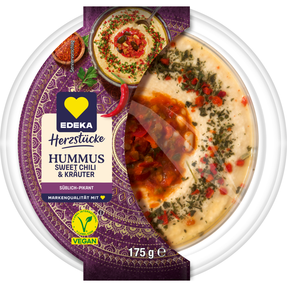 Hummus  mit Sweet Chili & Kräutern