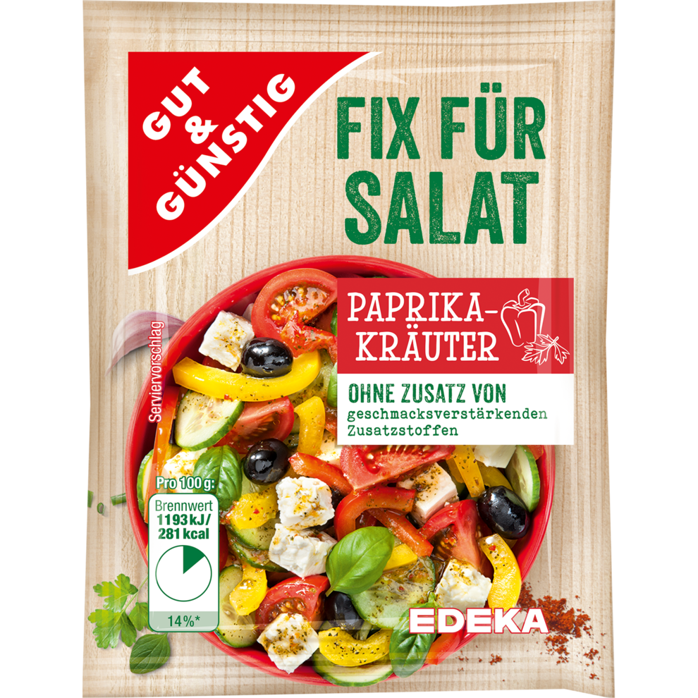 Fix für Salat, Paprika-Kräuter
