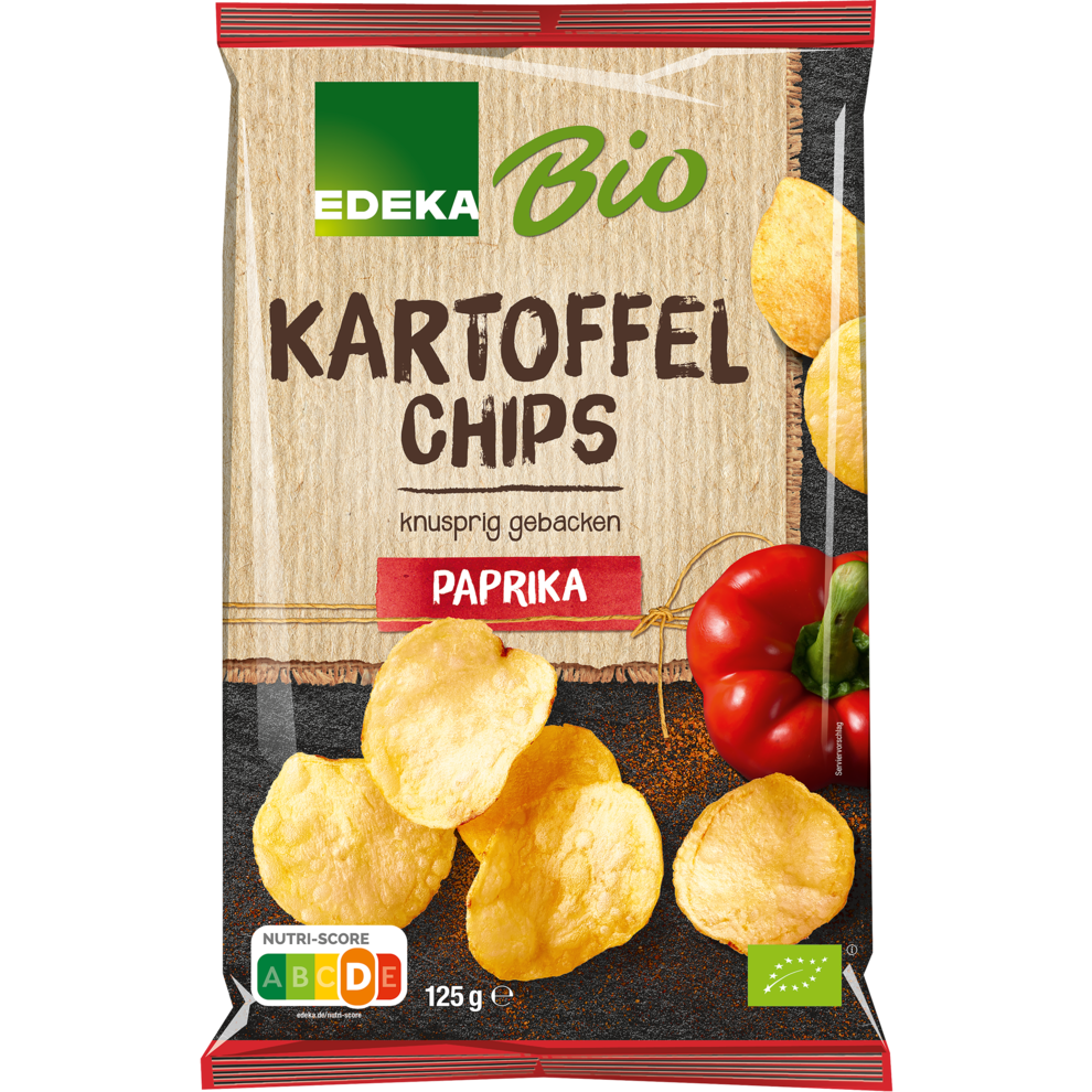 Kartoffelchips mit Paprika