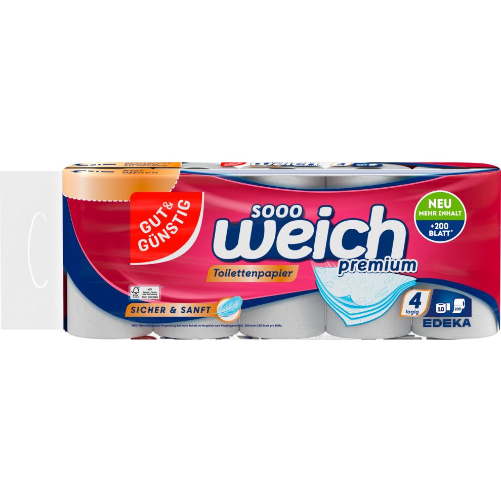 Toilettenpapier Premium 10er