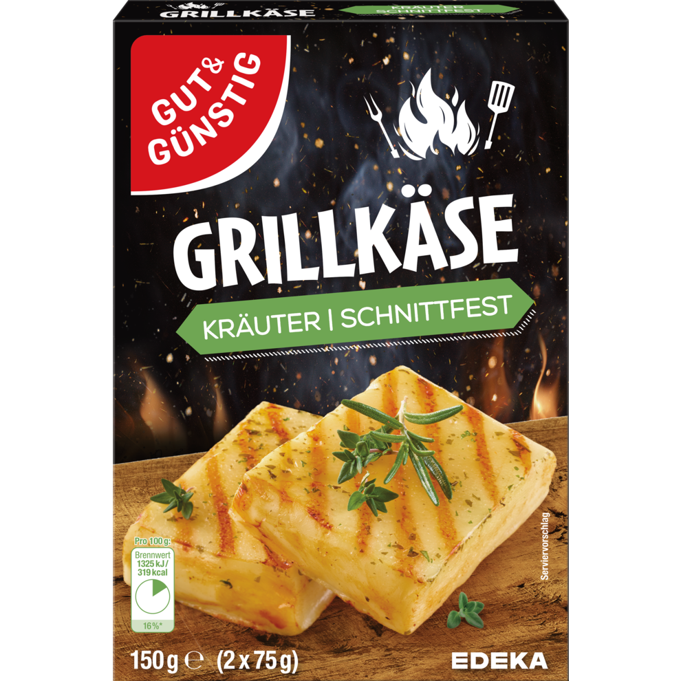 Schnittfester Grillkäse Kräuter