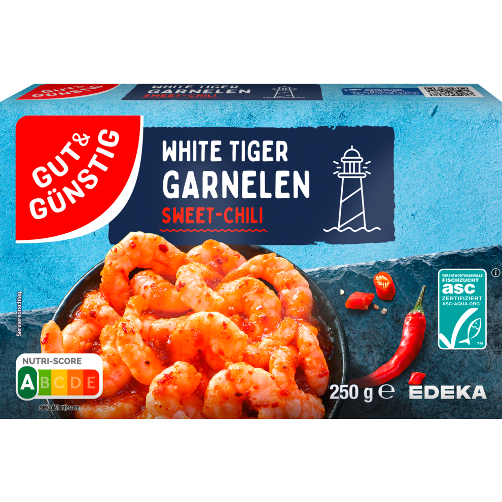 White Tiger Garnelen in Sweet-Chili Sauce