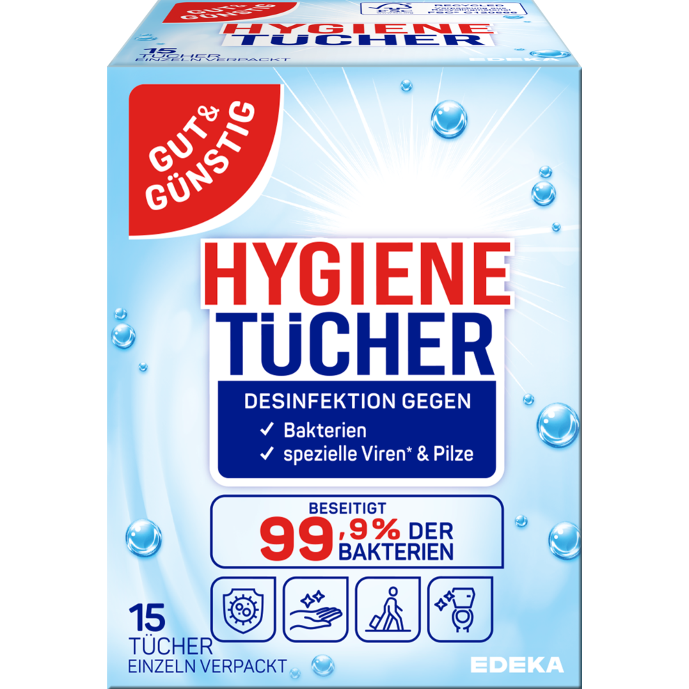 Hygienetücher desinfizierend