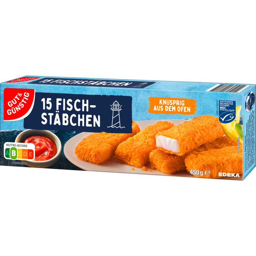 15 Fischstäbchen