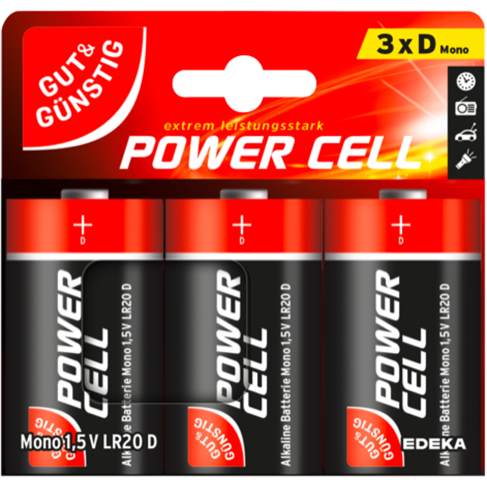 Alkaline Batterie LR20/D 2 Stück günstig kaufen