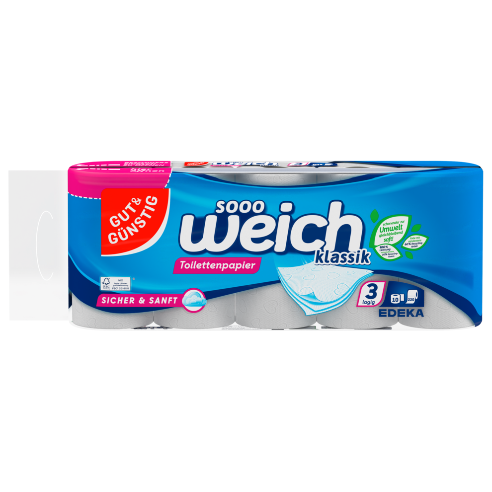 Toilettenpapier klassik 3lg