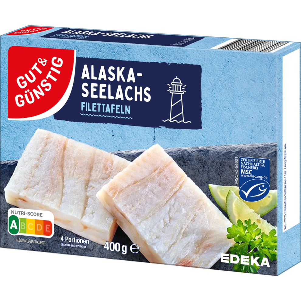 Alaska-Seelachs-Filettafeln