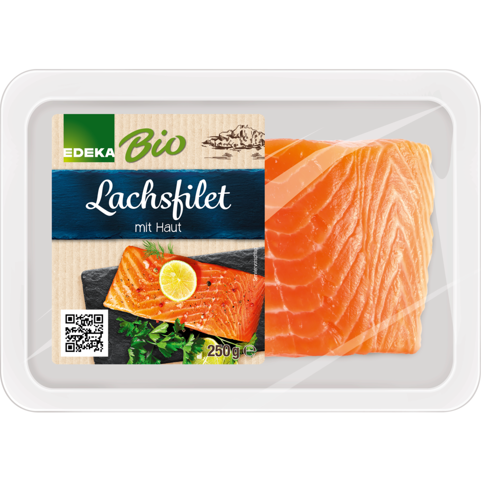 Lachsfilet mit Haut