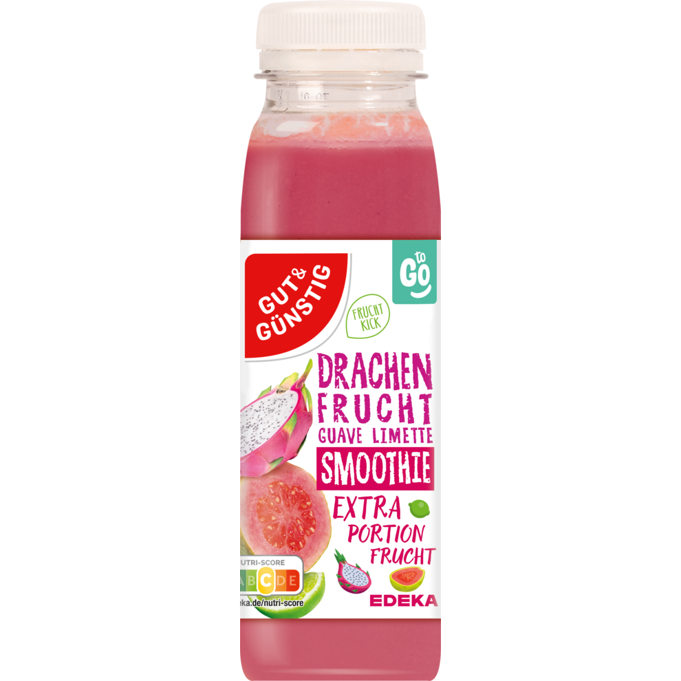 Smoothie Drachenfrucht-Guave-Limette