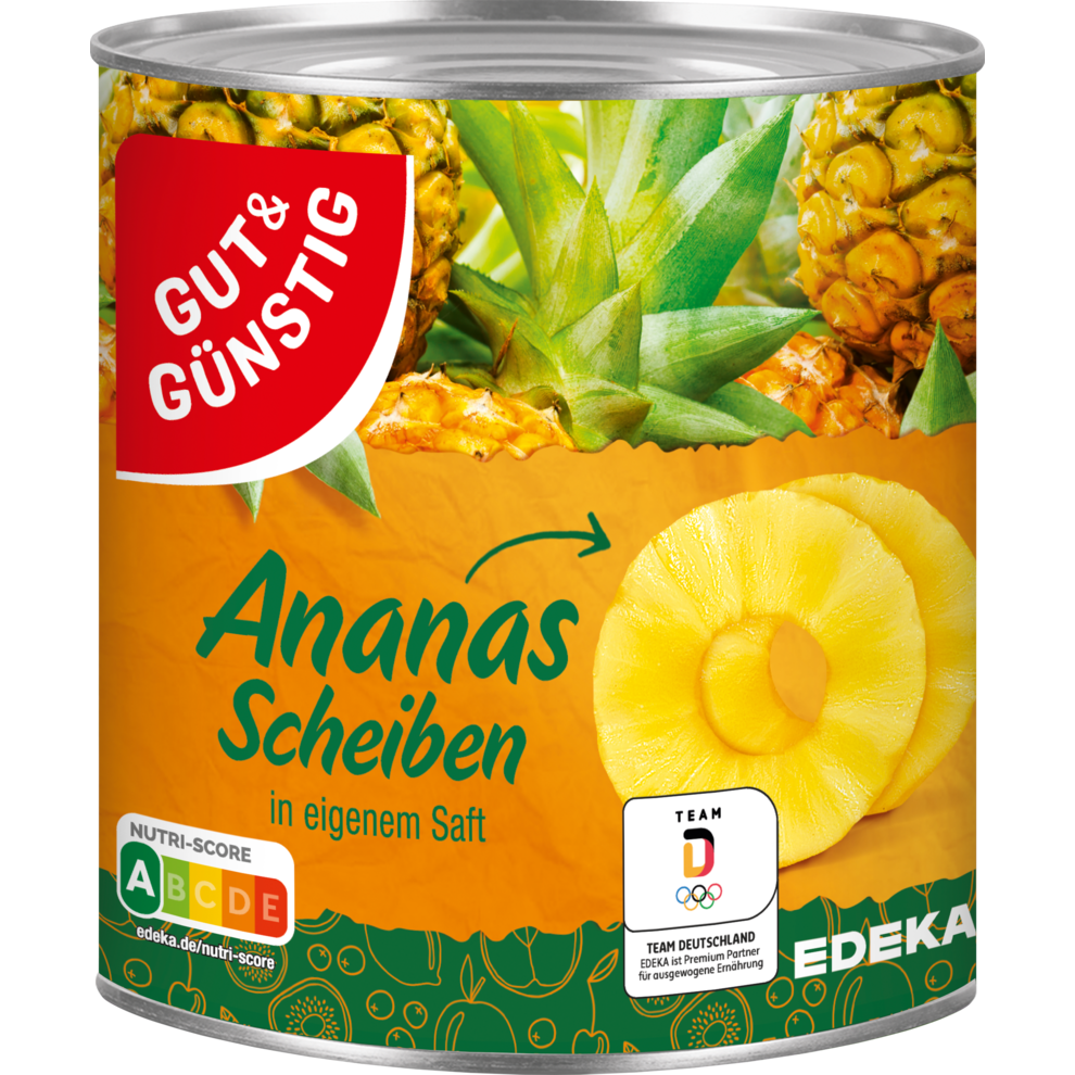 Wieviel Wiegt Eine Scheibe Ananas Aus Der Dose Ananas ganze Scheiben | EDEKA