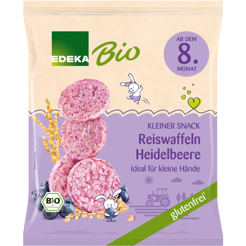 Reiswaffeln Heidelbeere