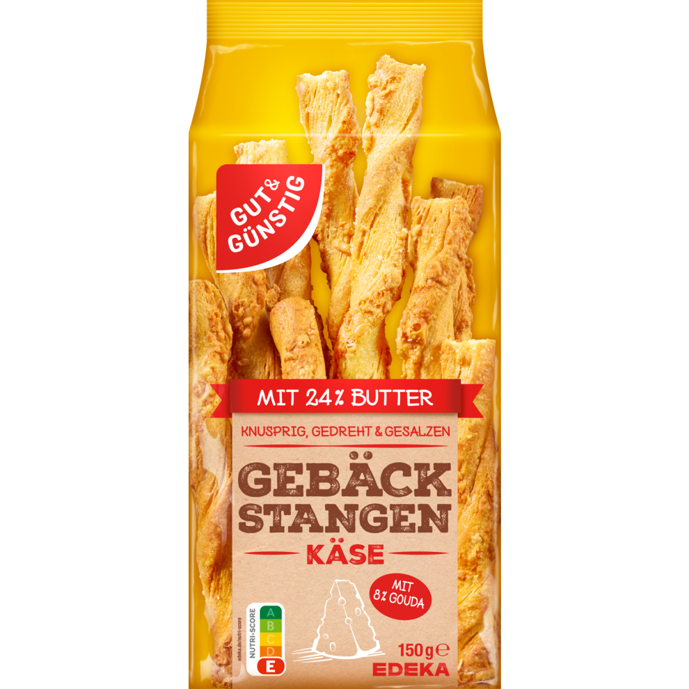 Gebäckstangen mit Käse