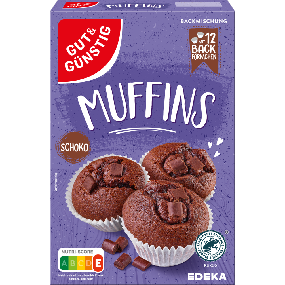 Backmischung Schoko-Muffins