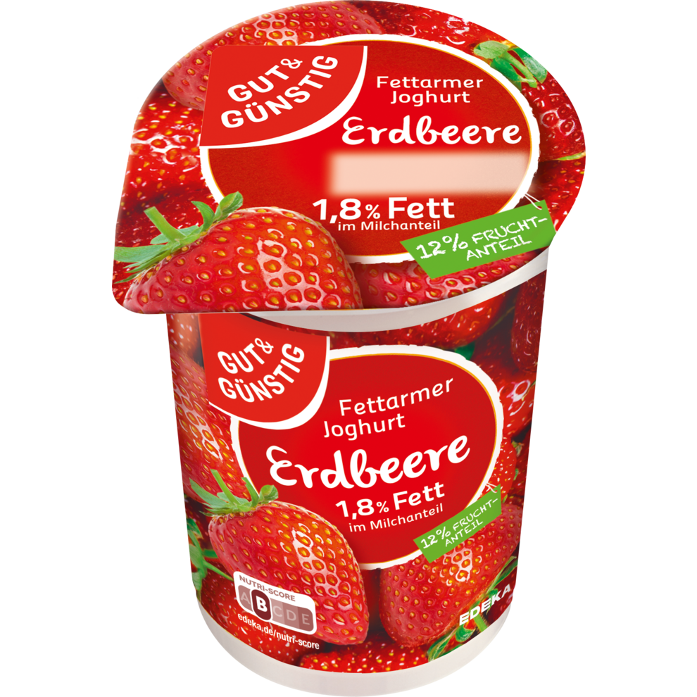 Fettarmer Fruchtjoghurt 1 8 Fett Erdbeere Edeka