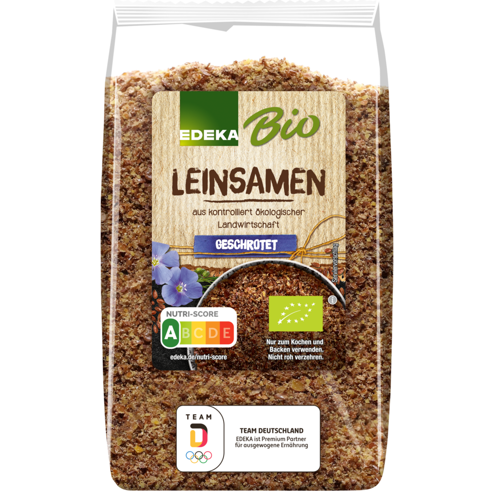Leinsamen geschrotet