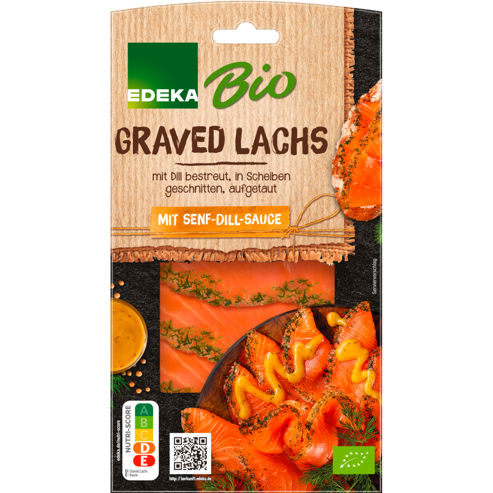 Graved Lachs mit Honig-Senf-Sauce