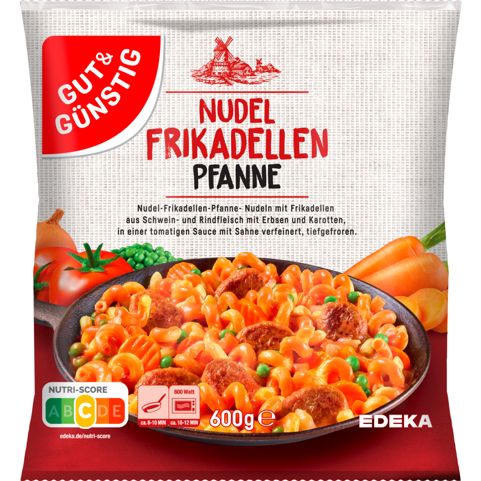 Nudel-Frikadellen-Pfanne