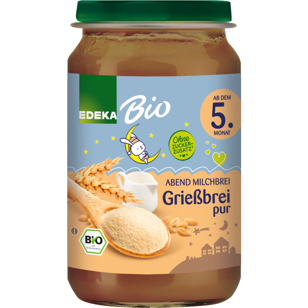 Abendbrei Grießbrei pur