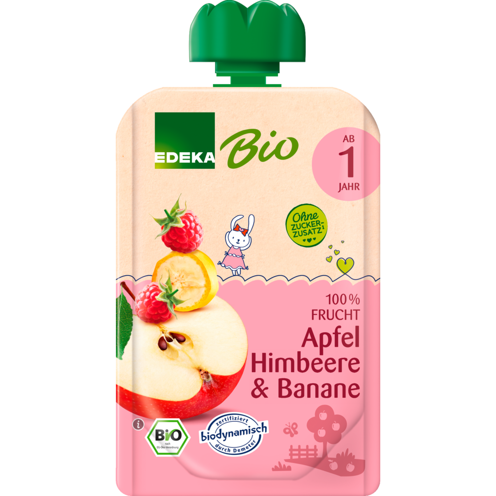 Quetschi Apfel Himbeere & Banane