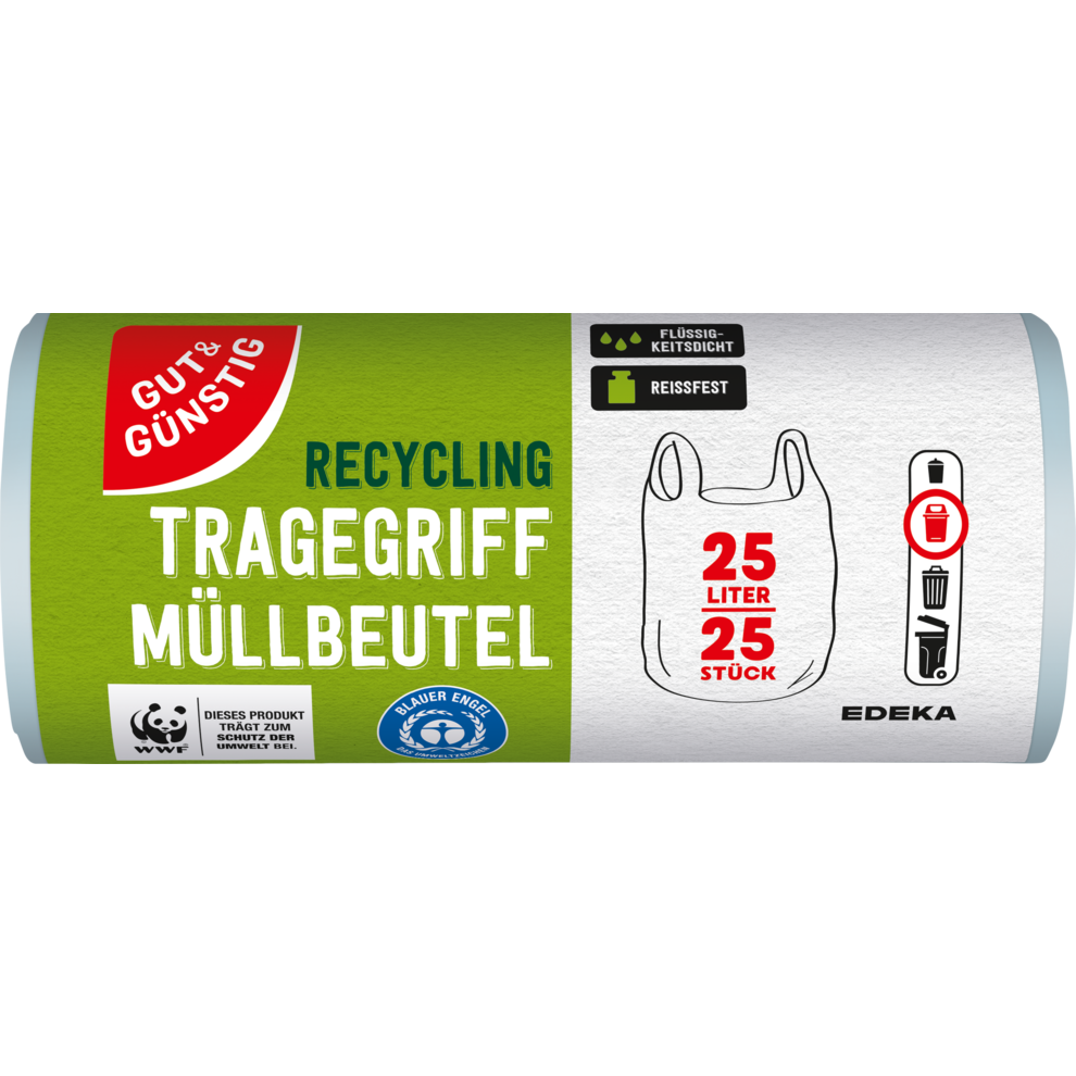 Recycling-Tragegriff Müllbeutel 25 Liter