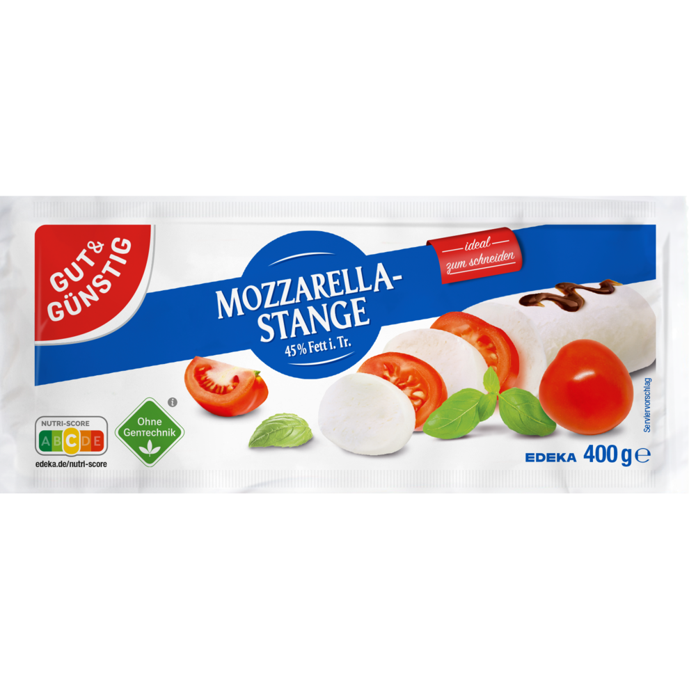 Mozzarella Stange 45% Fett i. Tr.