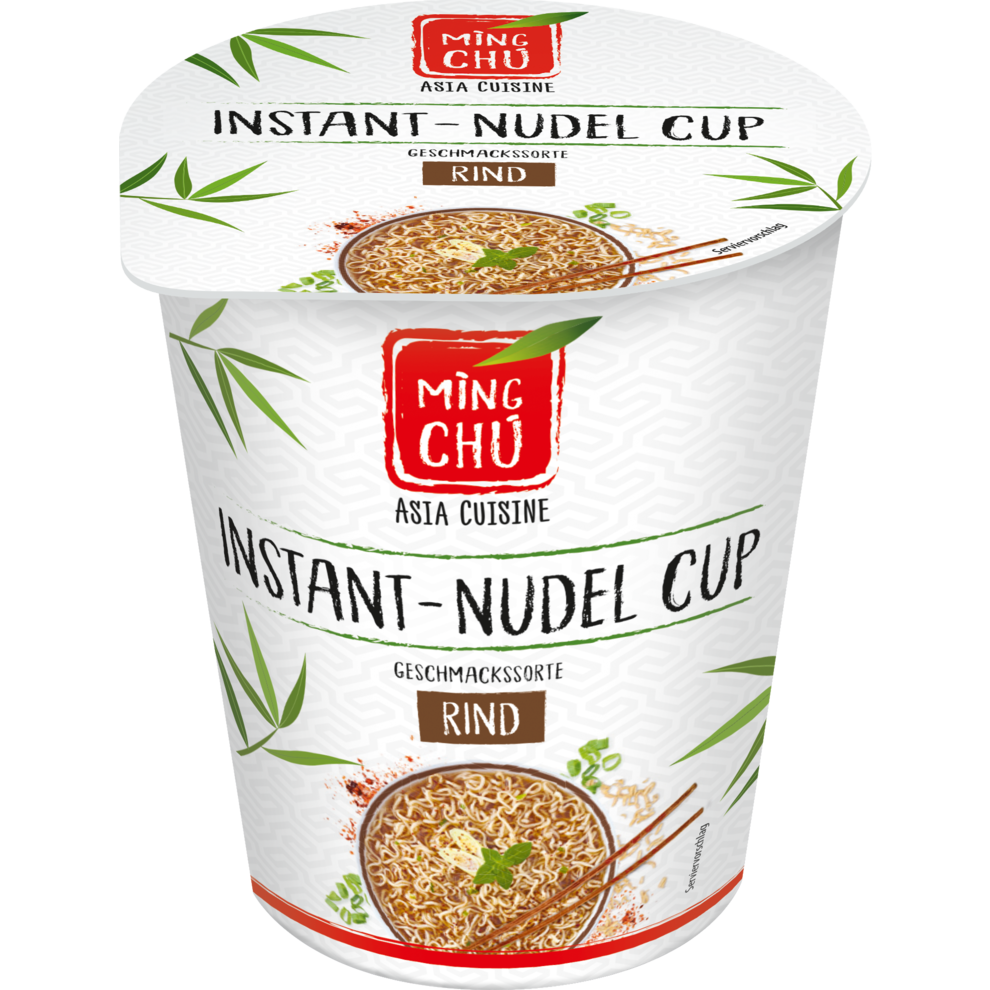 Instant-Nudeln Rind im Becher