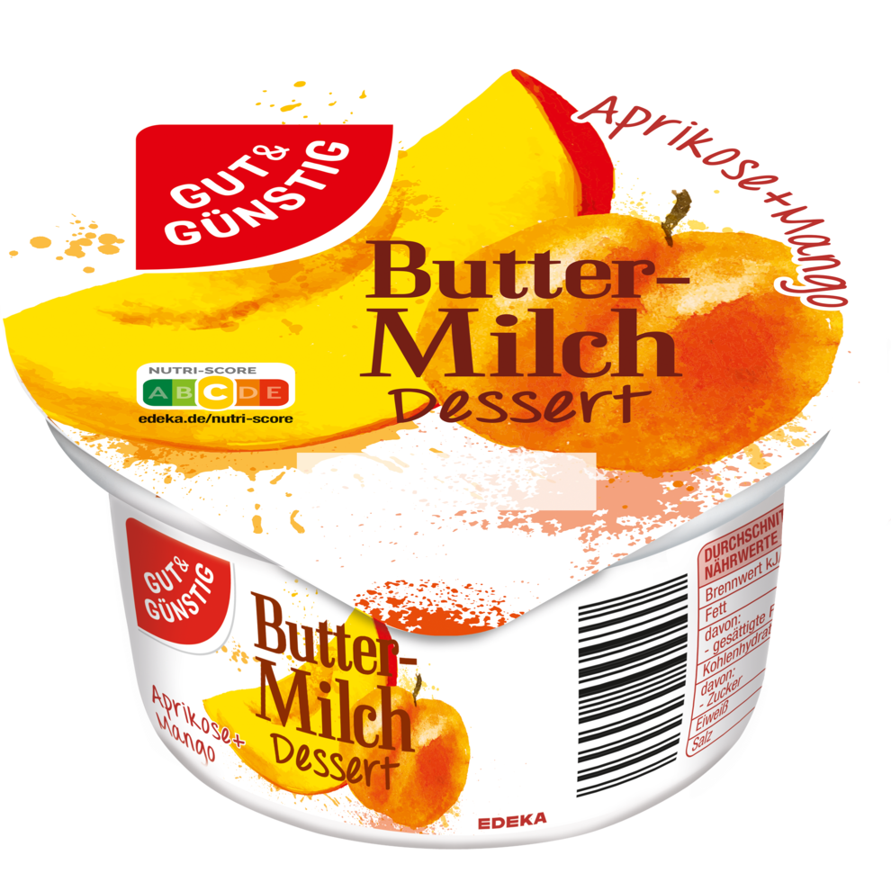 Buttermilch-Dessert Aprikose-Mango