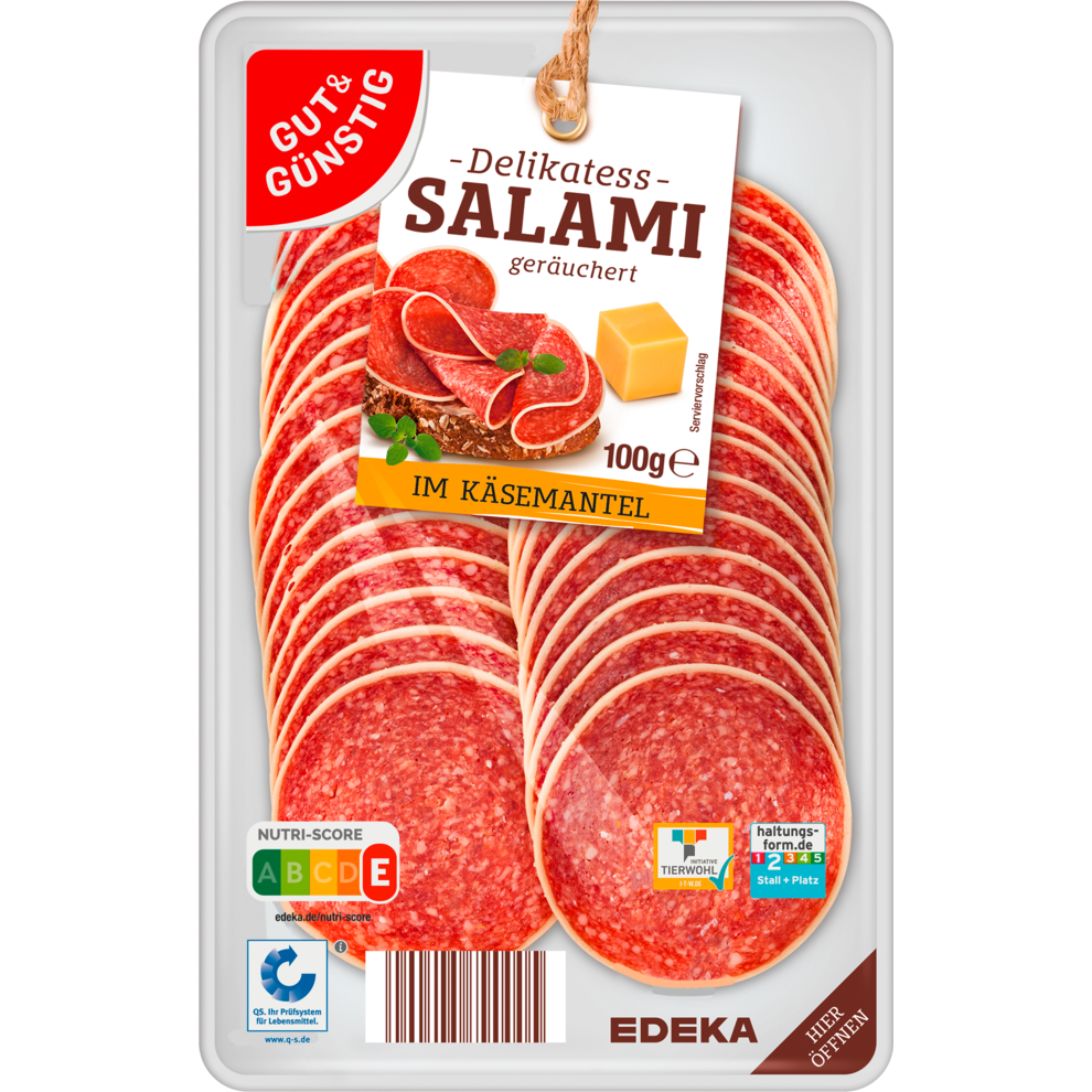 Salami im Käsemantel