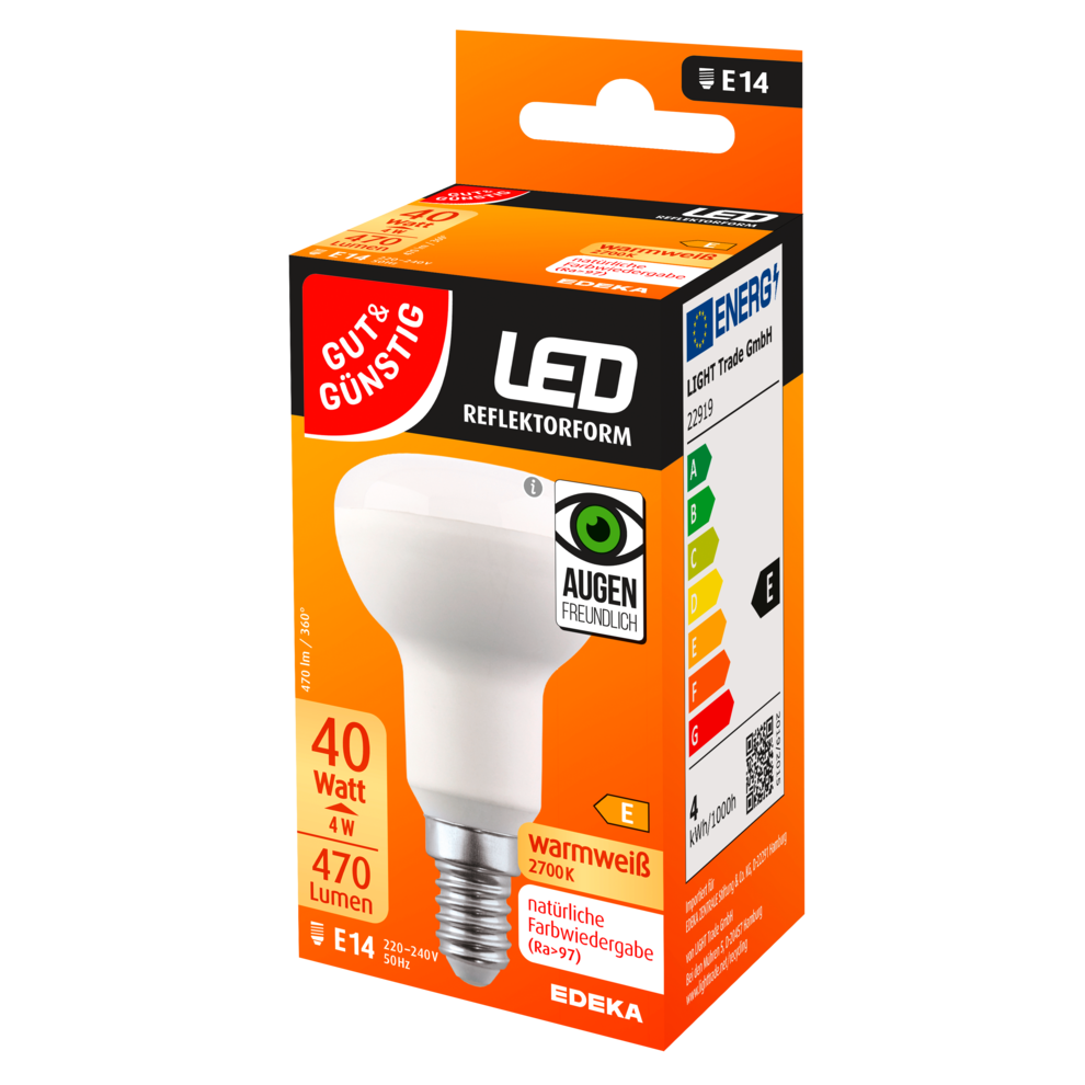 LED Reflektor E14, 470 Lumen, 4 Watt