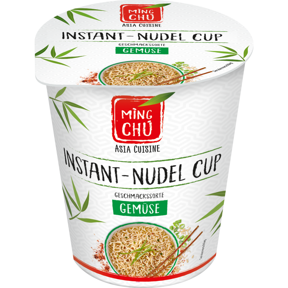 Instant-Nudeln Gemüse im Becher