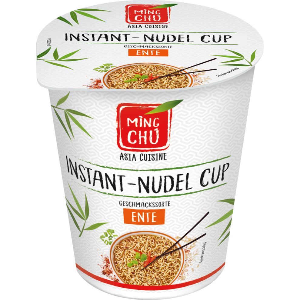 Instant-Nudeln Ente im Becher