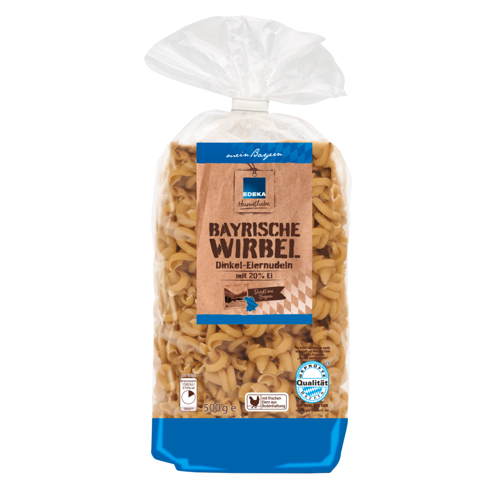 Dinkel-Eiernudeln Schneckli